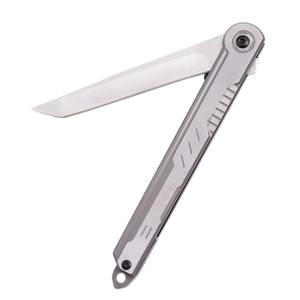 سكين صغير للصلابة العالية سكين قابل للطي من الفولاذ المقاوم للصدأ سكين جيب للتخييم في الهواء الطلق نحيف محمول - Product Image 5