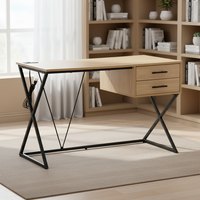 Bureau d'ordinateur en bois de grande taille pour la maison et le bureau, avec tiroirs de rangement, vente en gros d'usine, table d'ordinateur de haute qualité