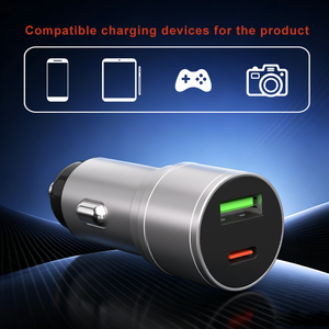ที่ชาร์จในรถยนต์แบบใหม่ ดีไซน์ทันสมัย 45w ช่องเสียบ USB คู่ รองรับ Qc3.0 และ Pd 48w Type C ชาร์จเร็วสำหรับรถยนต์ - Product Image 3