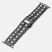 Correa de Reloj Personalizada con Incrustaciones de Moissanita VVS, Compatible con Varios Modelos, Brazalete de Reloj de Lujo de Plata 925, Estilo Hip Hop