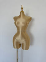 Mannequin femme sinueuse en tissu avec gros seins de hanche demi-corps robe forme torse poupée factice