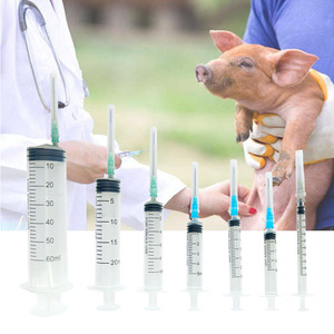 Jeringa Veterinaria Desechable de Plástico de 5 ml con Conexión Luer Slip para Ganado, Aves de Corral y Cría, para Vacunación - Product Image 1