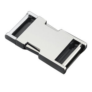 Hebilla de Liberación Lateral de Aleación de Zinc Plateada, Accesorios Duraderos y Ajustables para Bolsos - Product Image 4