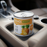 Diffuseur de parfum pour voiture en métal à l'huile essentielle d'ananas, longue durée, aromathérapie, parfum tropical naturel, à suspendre