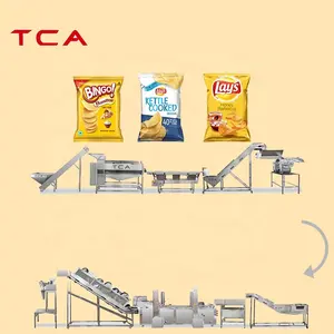 TCA sıcak satış küçük ölçekli tam otomatik makine yapmak için patates cipsi yapma makinesi fiyat