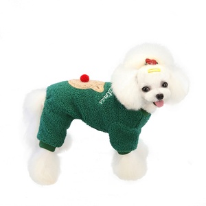 2023 Dropshipping Pet Luxury Clothes Christmas <strong>Deer</strong> Designs Handmade Pet Clothes and Dog Clothing Pet Clothes