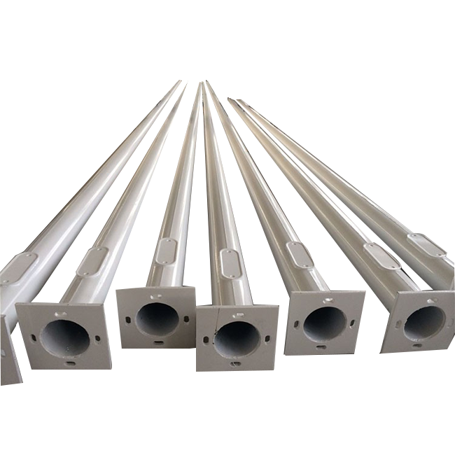 Customized Outdoor Facility Accessories CNC Machined Metal Surveillance Poles and Street Lamp Poles