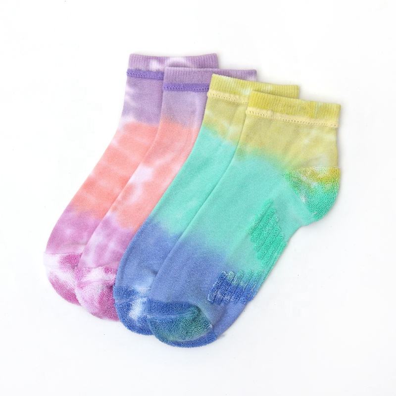 HEPOLILO Hot Sales Sock Tie-dye Customized Men Women Slouch Socks Tye Dye Skate Custom Sport Crew Socks Unisex