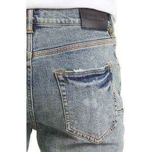 Les détails de blanchiment lavés à l'acide et les légères déchirures confèrent un style décontracté à ce jean skinny fabriqué à partir de jeans en <span class=keywords><strong>denim</strong></span> extensibles - Product Image 5