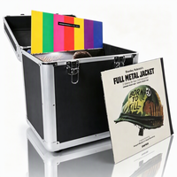 Boîtier de CD en aluminium de taille personnalisée Boîte de rangement pour disques vinyles pour disques/CD/disques