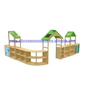 Children's simple assembly of solid wood simple children's Wooden bookshelves and magazine racks