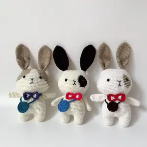 100% Handmadeโครเชต์Plushของเล่นที่กำหนดเองถักตุ๊กตาตุ๊กตา