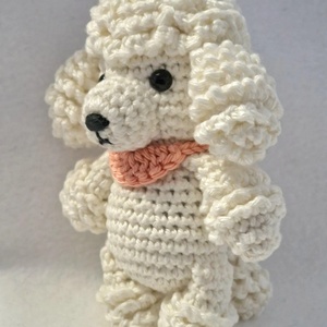Nuevo Diseño, <span class=keywords><strong>Mini</strong></span> Peluche de Perro Tejido a Crochet Hecho a Mano, Lindo Muñeco de Perro <span class=keywords><strong>Poodle</strong></span> de Peluche, Pequeño Juguete de Animal de Algodón Tejido a Crochet, Llavero - Product Image 2