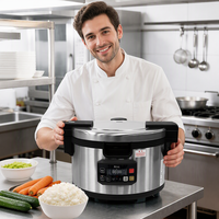 Cuiseur à riz IH commercial homologué CE, 18 L, en acier inoxydable, facile à nettoyer, pour la restauration, vente en gros en usine