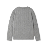 AiNear – Pulls en laine tricotée 100 % pour hommes, à col rond et manches longues, avec motif torsadé, personnalisables avec logo (OEM & ODM), vente en gros
