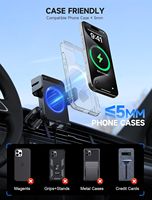 Support de Téléphone Universel Sans Fil pour Voiture, Vente en Gros, Fixation Automatique 15W, Support 3-en-1 Rotatif à 360° °   Rotation, Marque Privée OEM