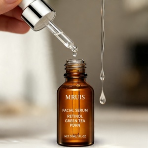 Sérum raffermissant au thé vert PDRN, <span class=keywords><strong>soin</strong></span> coréen végétalien pour les ridules et l'aplanissement de la texture de la peau, disponible en <span class=keywords><strong>coffret</strong></span> cadeau MRUIS 30ml - Product Image 5