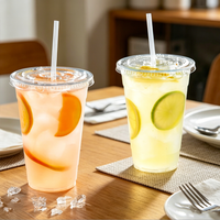 Gobelets en plastique PP imprimés UV Kalanpu, calibre 90 mm, 16 oz, 22 oz, 32 oz, gobelets jetables avec couvercles, pour bubble tea, milk tea, boissons