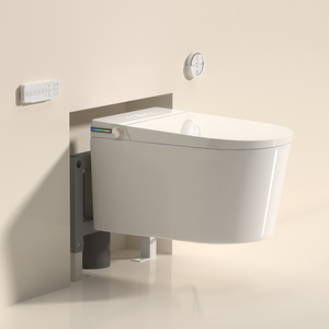 110v/220v Automatique Capteur Européen Bidet <span class=keywords><strong>Wc</strong></span> Porcelaine <span class=keywords><strong>Japonais</strong></span> Intelligent Toilette avec P-Trap Drainage Auto Flush Salle De Bains Bol - Product Image 5