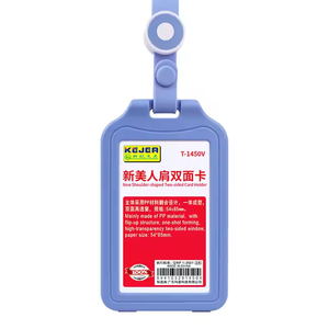 Porte-badge transparent double face Porte-badge rigide Porte-cartes de protection Étui en <span class=keywords><strong>plastique</strong></span> <span class=keywords><strong>pour</strong></span> cartes de crédit scolaires de bureau - Product Image 1