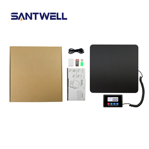 200kg 10g bleu rétro-éclairé LCD balance postale numérique balance en plastique pour <span class=keywords><strong>colis</strong></span> postal et animal de compagnie OEM & ODM pris en charge - Product Image 3