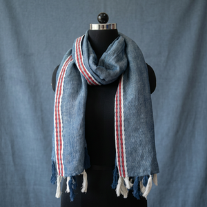 Elegante Bufanda Larga Tejida 100% Algodón para Mujer, Ligera, Transpirable, Suave, a Cuadros, Teñida con Hilo, de Primera Calidad - Product Image 1