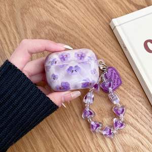 Pour apple <span class=keywords><strong>AirPods</strong></span> <span class=keywords><strong>3</strong></span> Cas <span class=keywords><strong>2021</strong></span> Nouveau Mignon Fleur Pourpre Motif TPU Écouteurs Cas Couverture Pour <span class=keywords><strong>AirPods</strong></span> 1 2 <span class=keywords><strong>3</strong></span> Pro Casque Boîte De Charge - Product Image 5