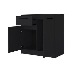 Commode Loonam noire à 2 portes et 1 tiroir - Product Image 4