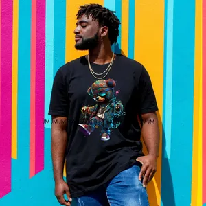 12in Street Snarl Savage Tier König Graffiti Urban Bear Bunny Katze Hund Eisen auf DTF überträgt Aufkleber bereit, für Kleidung zu drücken - Product Image 5