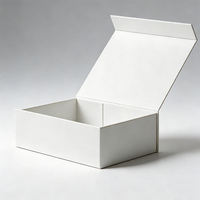 Boîte cadeau pliante magnétique personnalisée, design aseptique, écologique et réutilisable avec options d'impression de logo UV