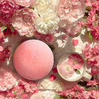 Soins de la peau Ensemble de bain de luxe 3 pièces Anniversaire Filles Rose SPA Coffret cadeau comprenant une bombe de bain parfumée Beurre corporel nourrissant et miroitant