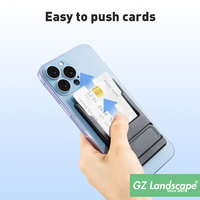 Porte-cartes de téléphone professionnel minimaliste support pliable portefeuille de téléphone magnétique mat pour ordinateur dur mince personnalisé