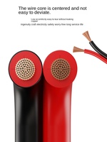 Câble électrique en cuivre étamé à 2 brins 18 20 22 24 26 AWG isolé PVC Extension LED Strip Power Cable Red Black Wire Manufacturers