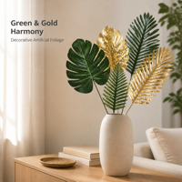 Feuilles de palmier tropicales en plastique, accessoires de jardinage pour la maison, décoration photographique, une seule pièce, plantes artificielles Monstera