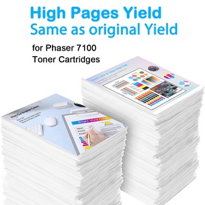 Cartouches de toner compatibles Phaser 7100 106R02598-106R02601 La plus récente puce intelligente a importé la poudre de toner 2.5k-10.5k Rendement - Product Image 3