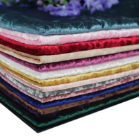 Tissu en velours diamanté doré, suède lustré, tricoté en trame, 100% polyester, extensible dans les quatre sens, respirant, imprimé, gaufré, textile de maison