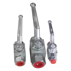 Robinet à bille haute pression avec filetage interne : G1/4-G3/8-G1/2, G3/4/1 pouce, Robinet à bille hydraulique britannique haute pression. - Product Image 3