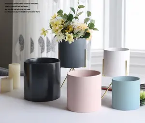 Elegant matt colors Succulent plants ceramic flower pot decorative