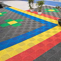Baldosas de PVC entrelazadas de diseño moderno para pisos de garaje, antideslizantes, para deportes al aire libre, directamente de fábrica