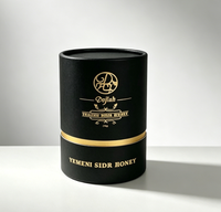 Boîtes d'emballage de luxe personnalisées en papier recyclé noir et or pour huiles essentielles et parfums, tubes en papier pour cosmétiques