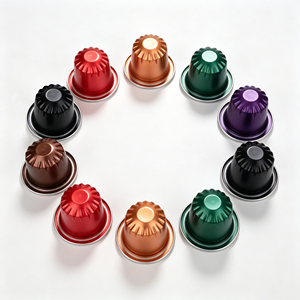 Cápsulas de Café Vacías Desechables de Aluminio para Viaje de 15 ml con Tapas de Aluminio, Capacidad de 4-5 g, Color Personalizado, Compatibles con Nespresso - Product Image 4