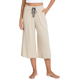 Pantalon Capri en Viscose de Bambou pour Femme, Ample et Confortable, avec Poches, Idéal pour le Yoga et la Détente, Pantalon de Nuit pour Femme - Product Image 4