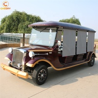 Carrito de Golf de 11 Plazas, Vehículo Eléctrico con Batería, Turístico, Antiguo, Clásico, Vintage