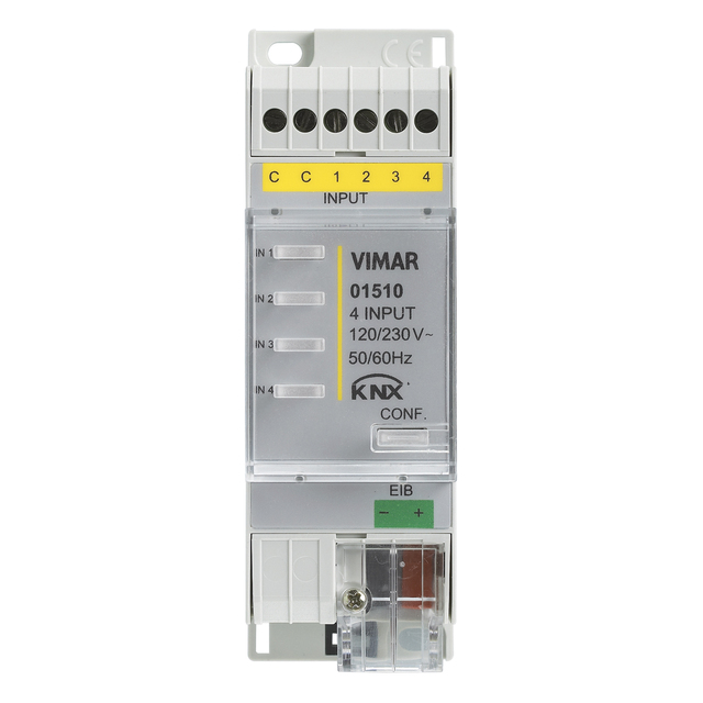 Vimar 4 Channel Binary Input 120/230V KNX Module EIB Interface