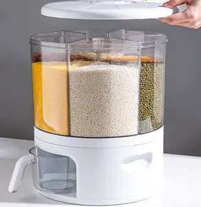 Dispenser di alimenti secchi MJ contenitore di plastica per una comoda conservazione di fagioli di noci di riso