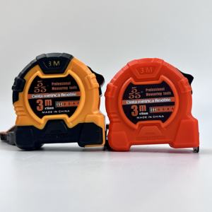 एब्स कार्बन मीट्रिक रिट्रेटेबल टेप माप 3 मीटर लंबाई चिकनी प्लास्टिक ब्लेड सिस्टम स्टेनलेस स्टील ब्लेड सामग्री स्टील हुक - Product Image 1