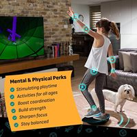 Planche d'équilibre intelligente en bois GoBalance Board avec application, 12 jeux interactifs, entraînement amusant à l'équilibre, entraînement à domicile