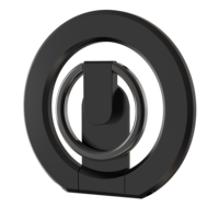 Support de téléphone magnétique rotatif et pliable ultra-fin et super-résistant avec anneau de maintien, personnalisable OEM/ODM avec logo