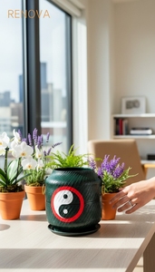 Jardinière artisanale décorative |   Pot de fleurs artisanal pour l'intérieur et l'extérieur, pour la maison, le jardin, la terrasse et le balcon - Product Image 5