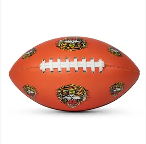 Wholesale Price Custom Logo Leather Football Professional Rugby Size 9 American Football